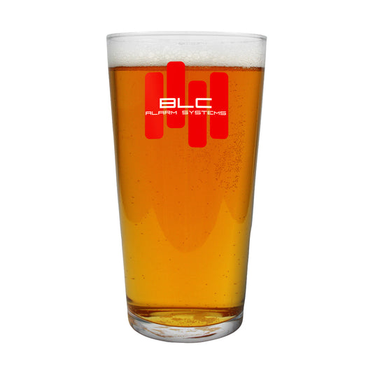 Conique Half Pint Glass 280ml  Black and White London