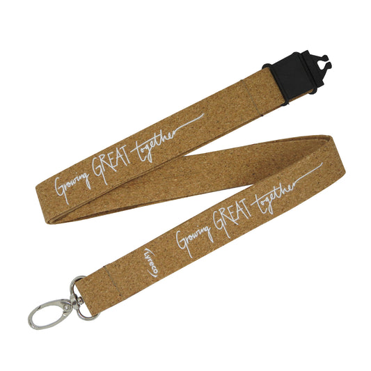 Cork Lanyard  Black and White London