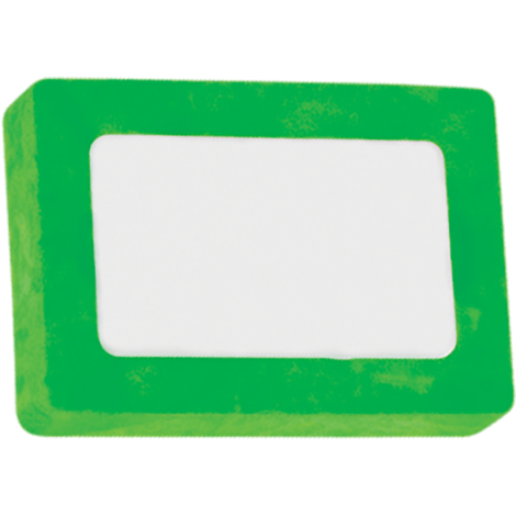 Snap Eraser (Rectangular)  White/Neon Green  