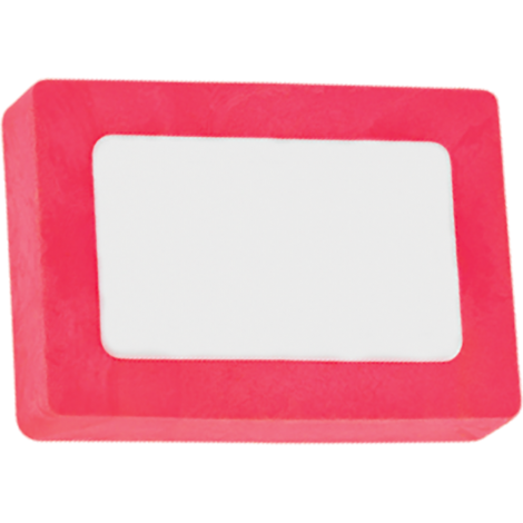 Snap Eraser (Rectangular)  White/Neon Magenta  
