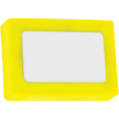 Snap Eraser (Rectangular)  White/Neon Yellow  