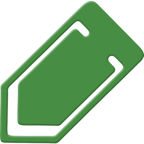 Recycled Paper Clip (Medium) Paper Clips Black and White London