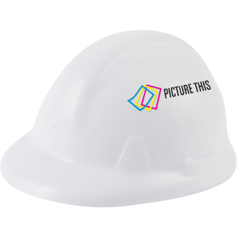 Hard Hat Stress Ball  Black and White London