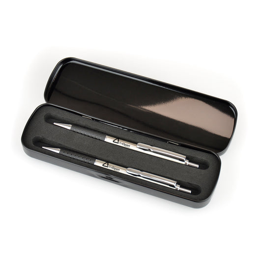 Durham Pen & Pencil Set  Black and White London
