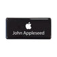 Domed Name Badges  Black and White London