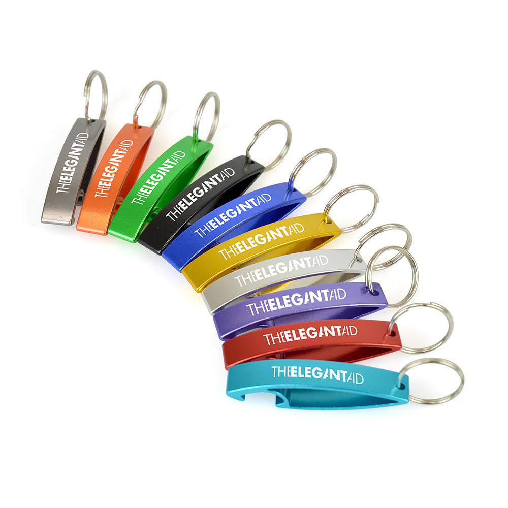 Bottle Opener Metal Keyring Bottle Openers Black and White London