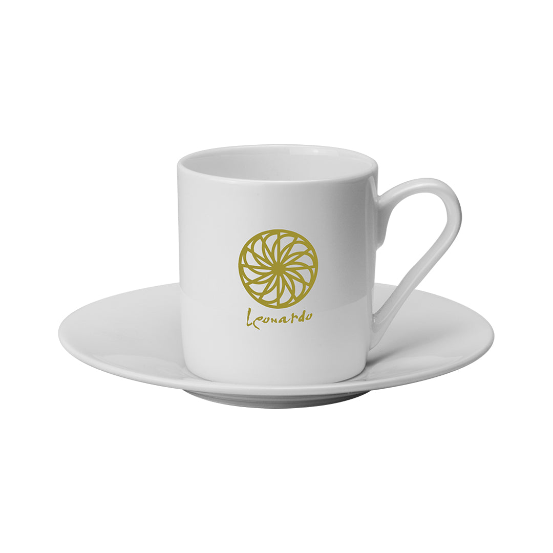 Espresso Cup & Saucer 140 Black and White London
