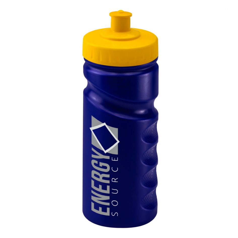 Sports Bottle 500ml Blue 500 Black and White London
