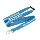Flat Ribbed Lanyard  Black and White London