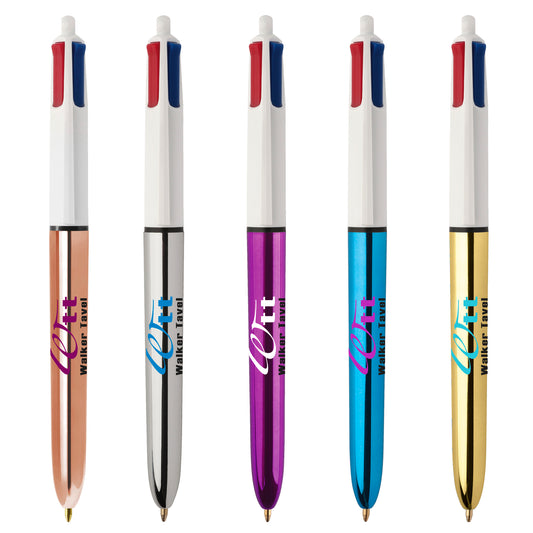 BIC® 4 Colours Shine ballpen BIC® Stationery Black and White London