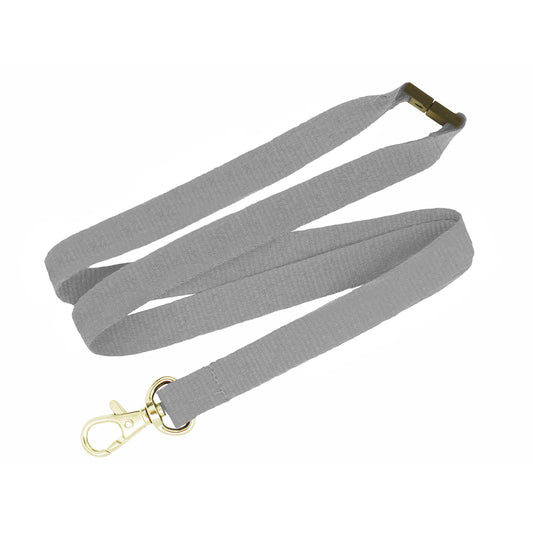 Plain Stock Lanyard  Black and White London