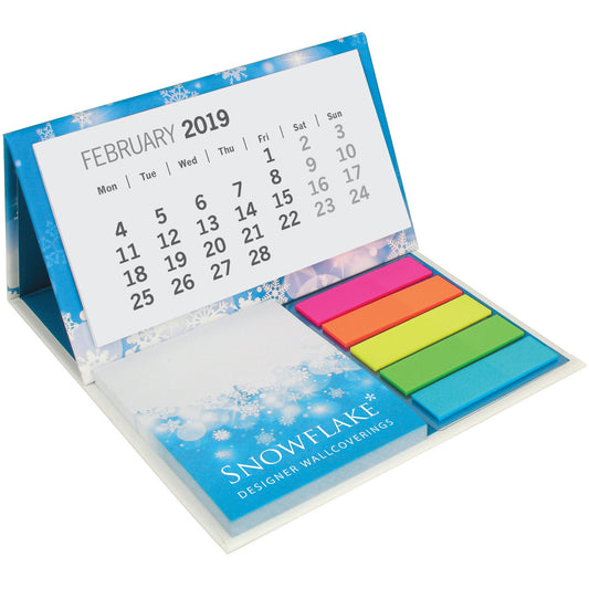 Mini Desk Calendar with Pad  Black and White London