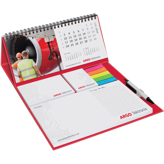 Wiro Deluxe Desk Calendar and Pad Set    