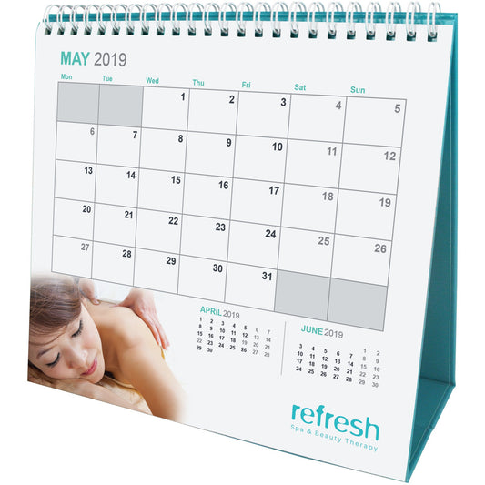Fresh Easel Mid Calendar  Black and White London