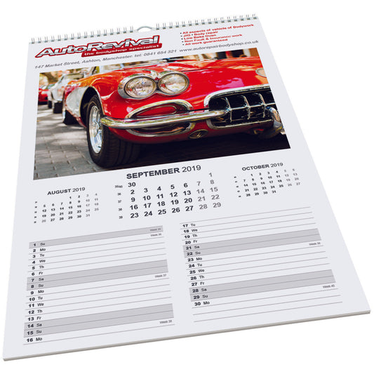 Maxi Wall Calendar  Black and White London