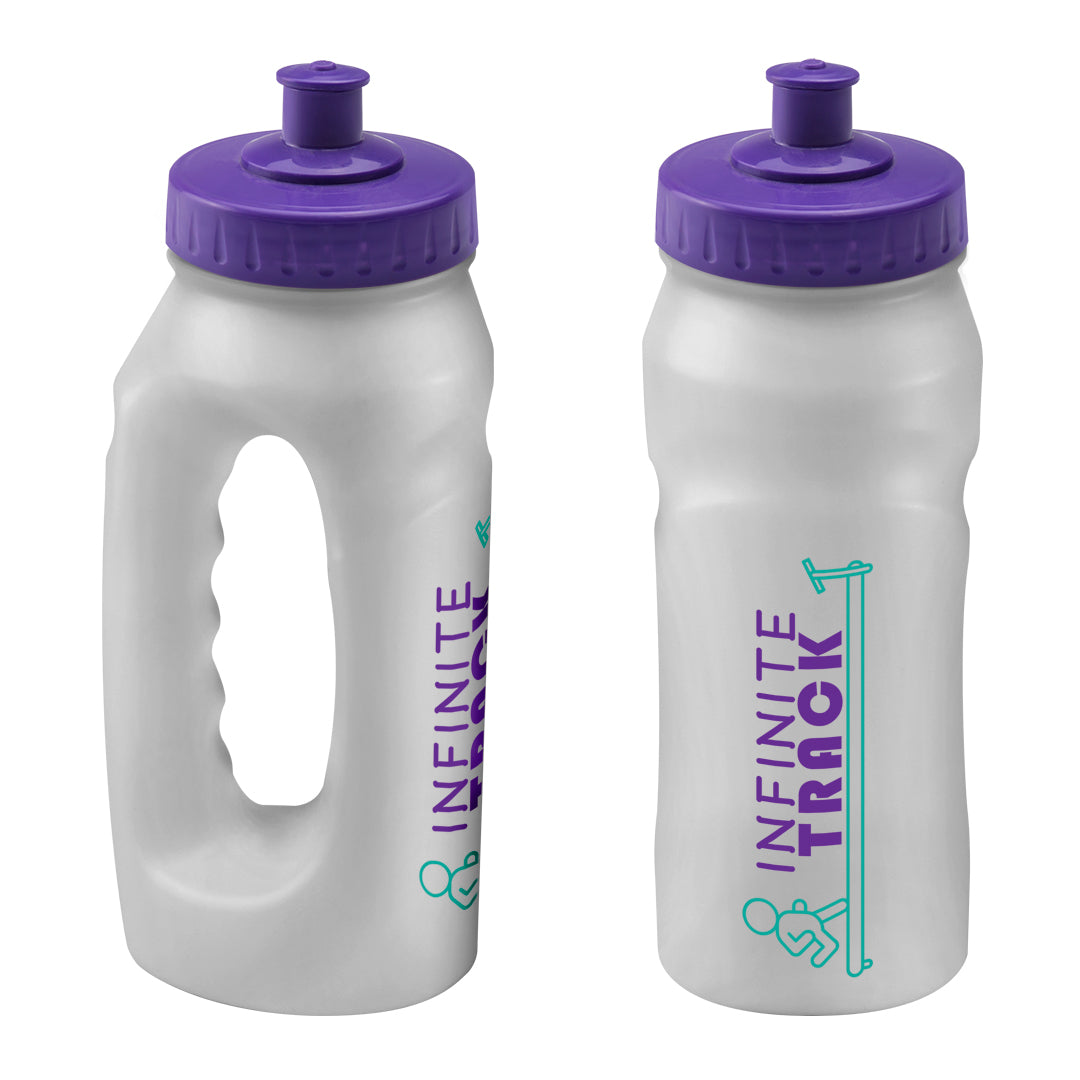 Jogging Bottle Plastic Sports 500 Black and White London