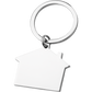 House Keyring (Laser Engraved)  Black and White London