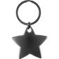 Star Shaped Keyring (Laser Engraved)  Black and White London