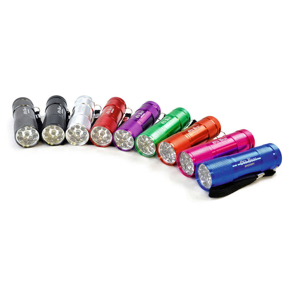 Sycamore Solo LED Torch Keyrings Black and White London