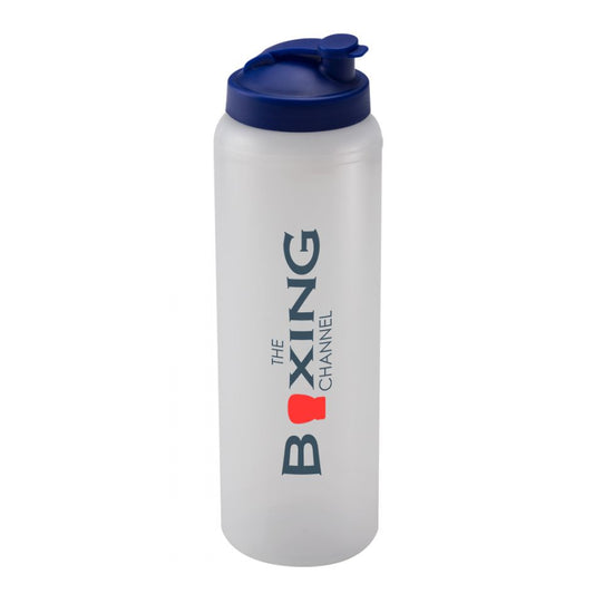 Sports Bottle 1L Clear 1000 Black and White London