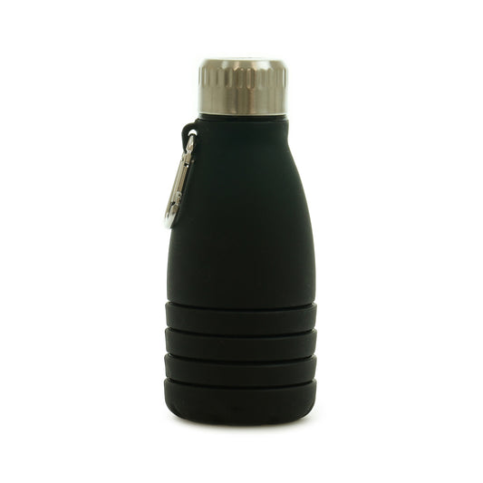 Bodmin Collapsible Silicone Bottle Sports Bottles Black and White London
