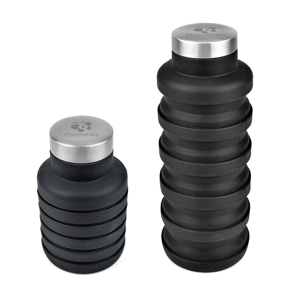 Foldable Bottle Sports Bottles Black and White London