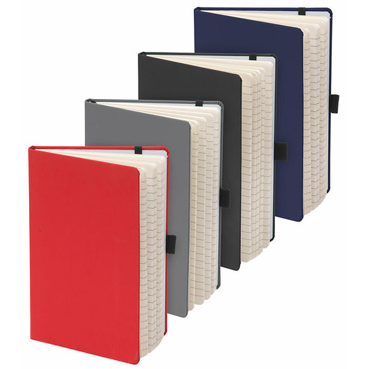 Larkfield Soft Feel A5 Notebook Notebooks Black and White London