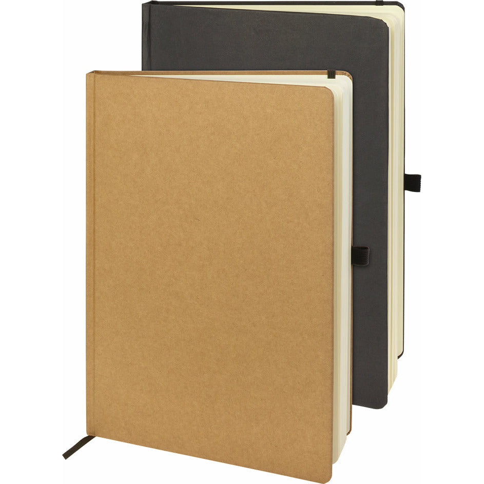 Folkestone A4 Eco Recycled Kraft Paper Notebook Notebooks Black and White London