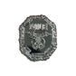 Zinc Alloy Badges  Silver  