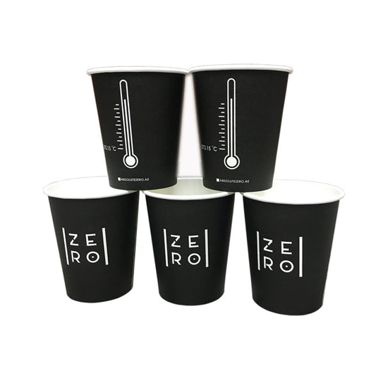 Full Colour Single Walled Paper Cup  Black and White London