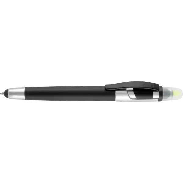 Hi-Touch Ballpen and Highlighter  Black and White London