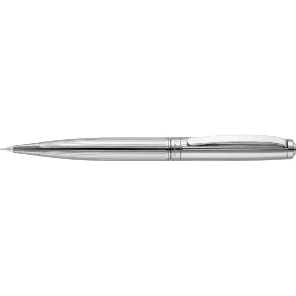 Lustrous Mechanical Pencil - Chrome  Black and White London