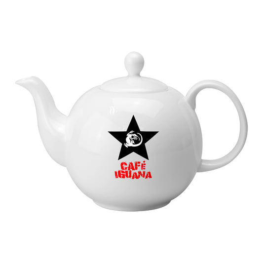 Pot Belly Tea Pot  Black and White London