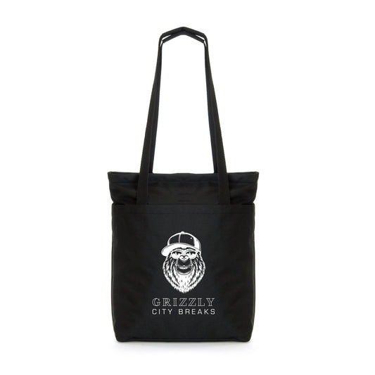 2-in-1 Backpack Shopper Cotton & Jute Bags Black and White London