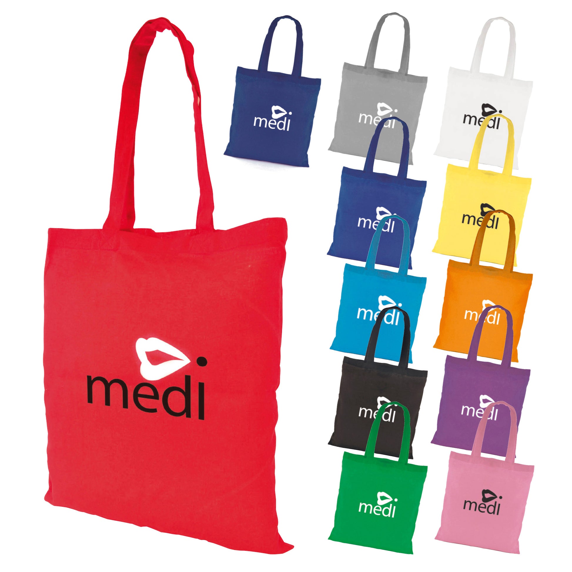 Budget Coloured Shopper Exhibition Bags   