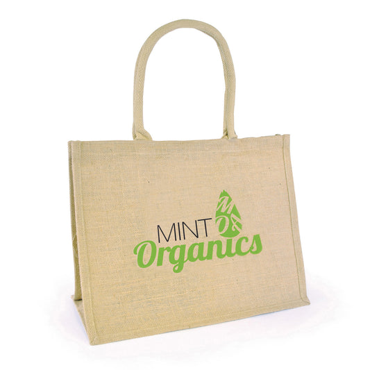 Natural Chow Shopper Cotton & Jute Bags Black and White London