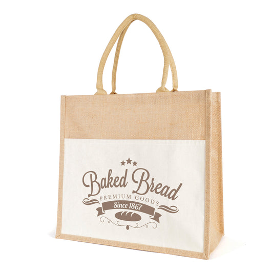 Eldon Shopper Cotton & Jute Bags Black and White London