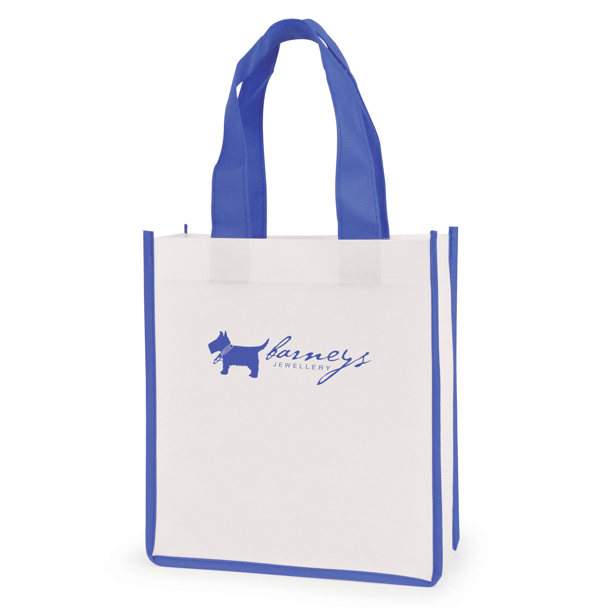 Mini Contrast Shopper Non-Woven Tote Bags Black and White London