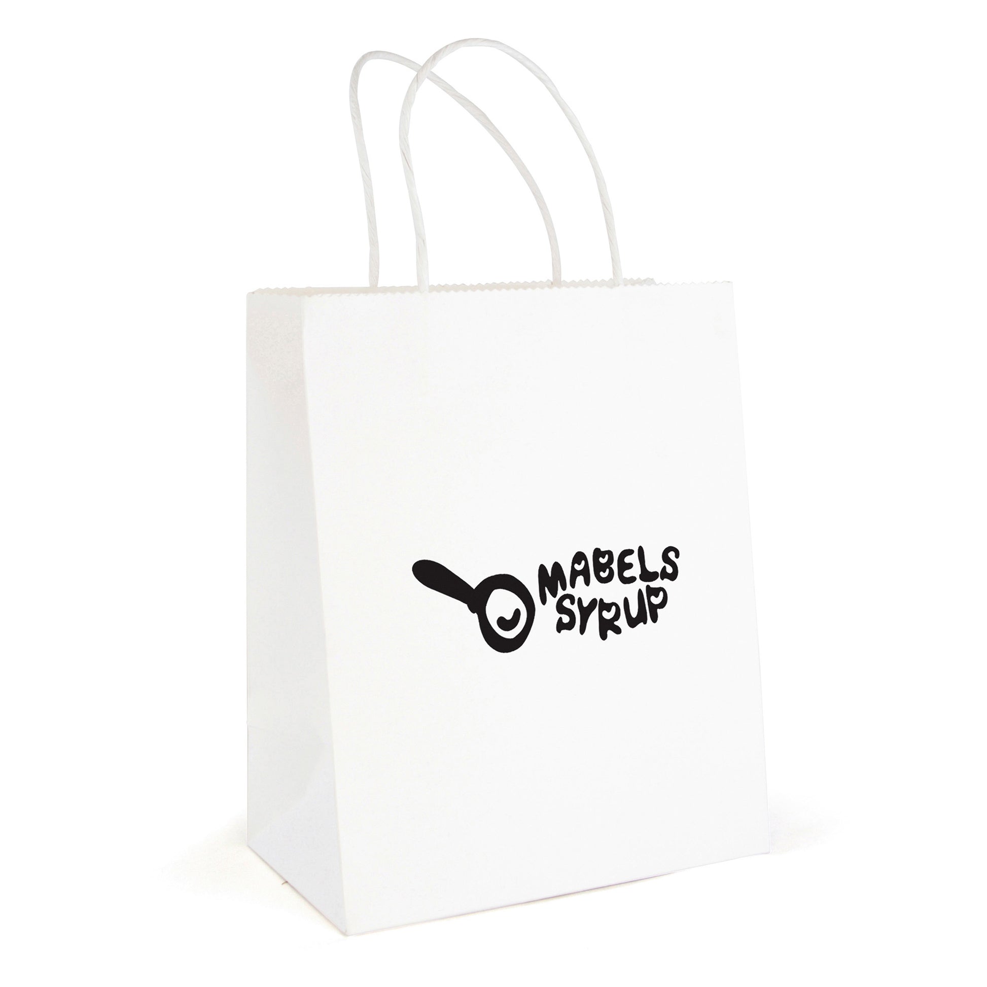 Brunswick White Medium Paper Bag Paper & Carrier Bags Black and White London