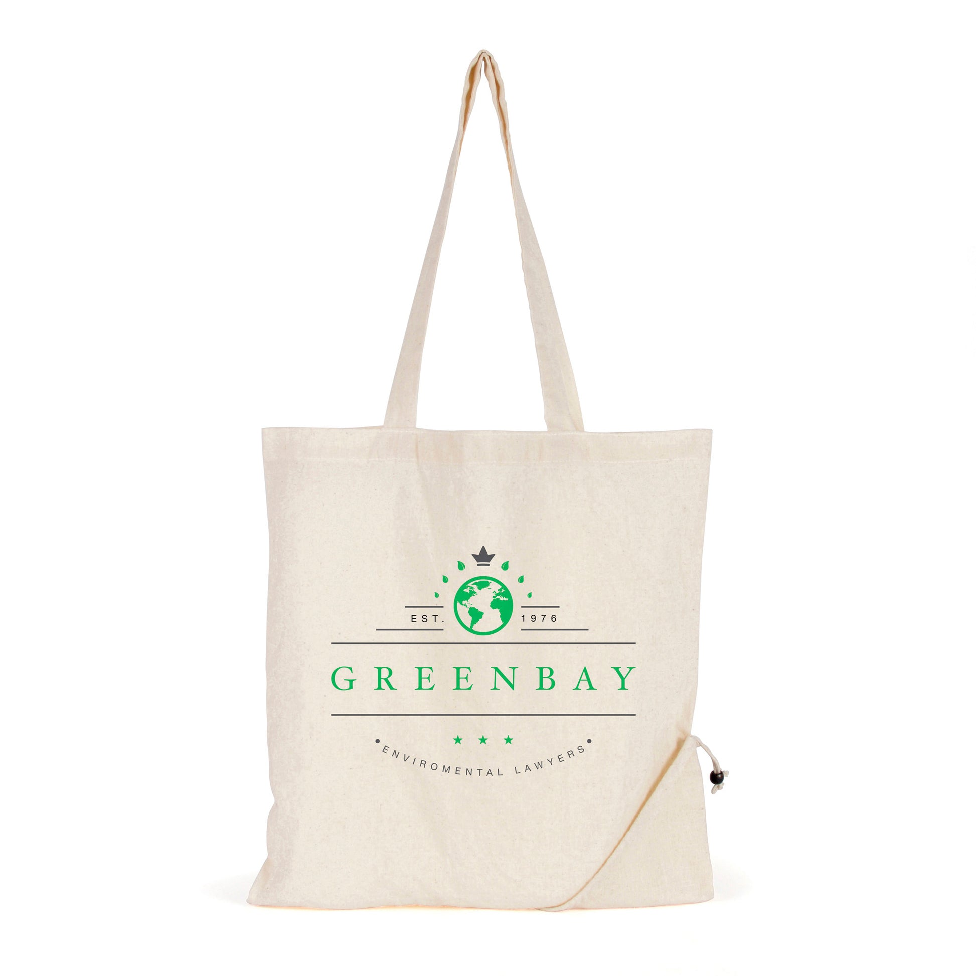 Natural Cotton Foldable Shopper Foldable Tote Bags Black and White London