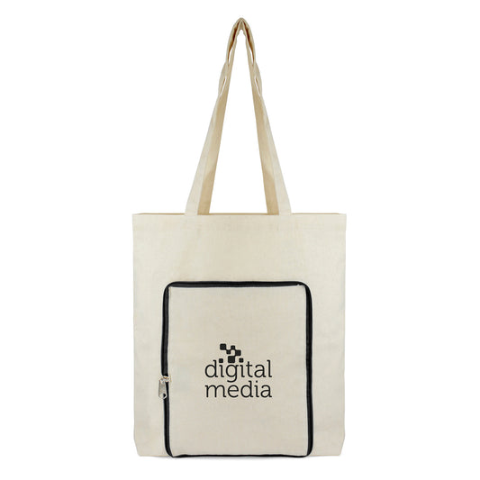 Farrington Shopper Cotton & Jute Bags Black and White London