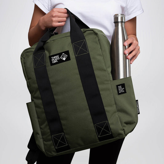 Tide Three Peaks® Laptop Backpack Backpacks & Rucksacks Black and White London