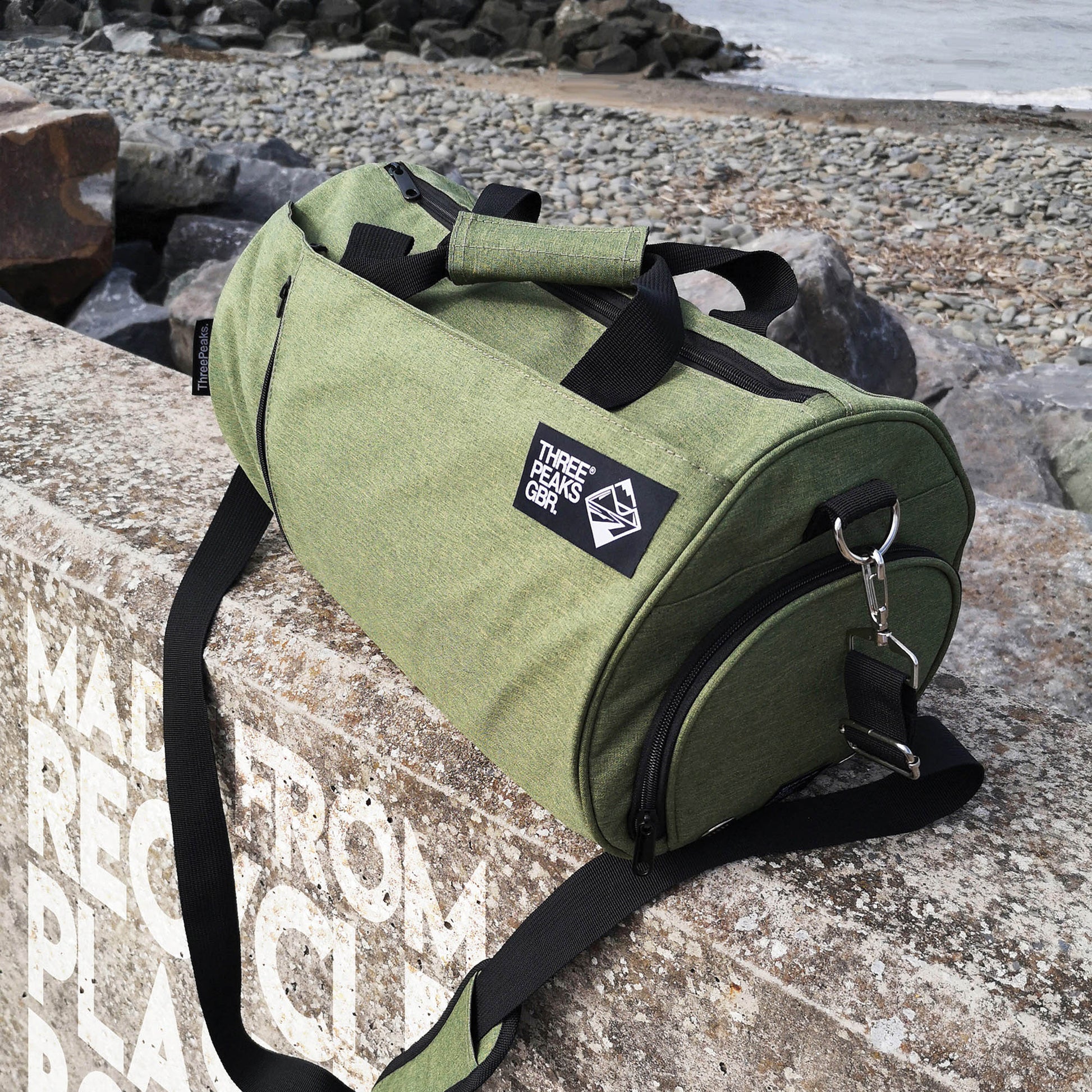 Roama Barrel Bag Backpacks & Rucksacks Black and White London
