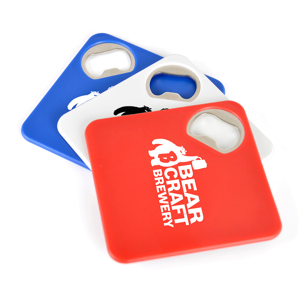Coaster Bottle Opener Mouse Mats & Coasters Black and White London