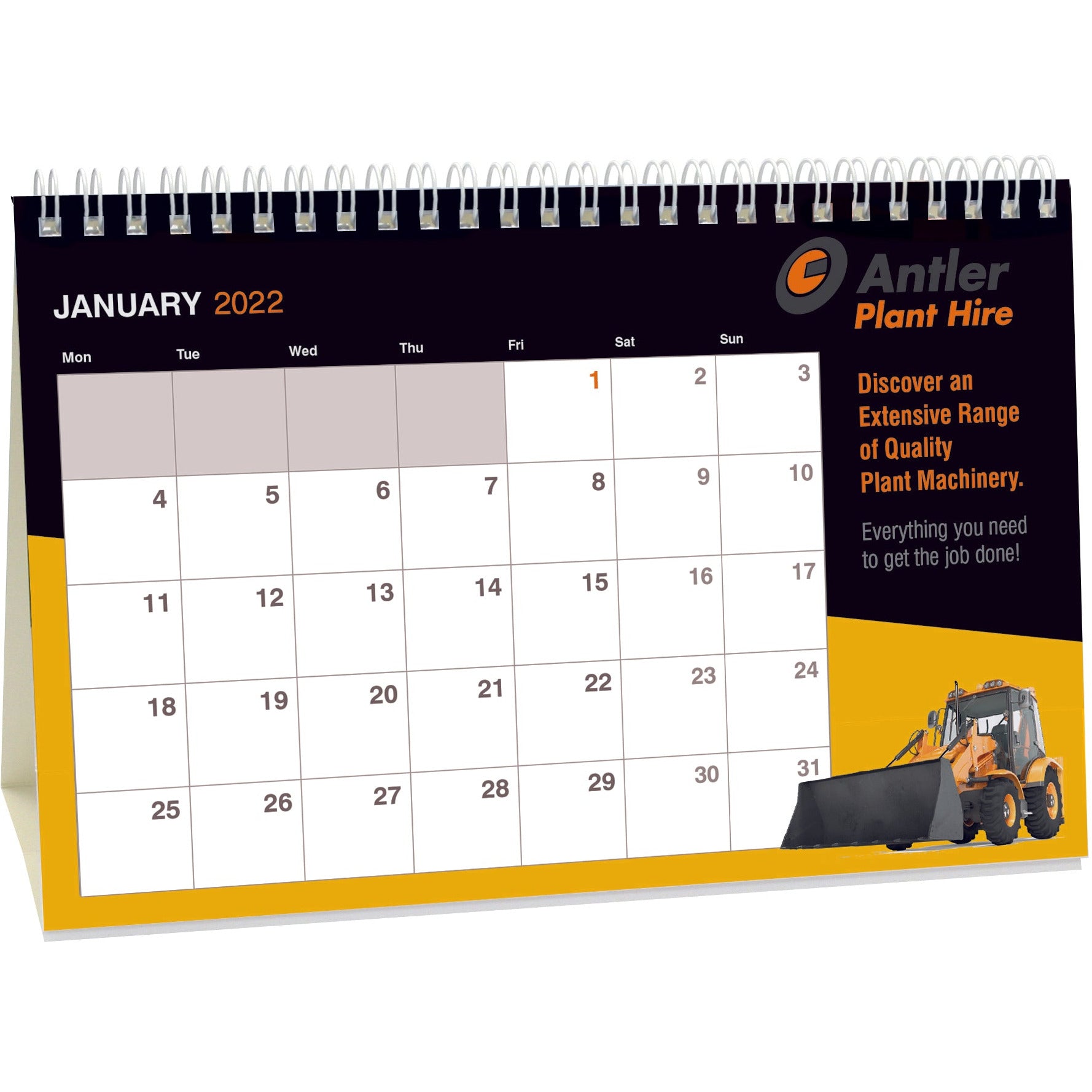 Panorama Planner Calendar  Black and White London
