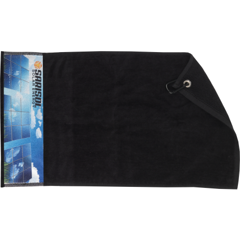 Golf Pro Gym Towel  Black and White London