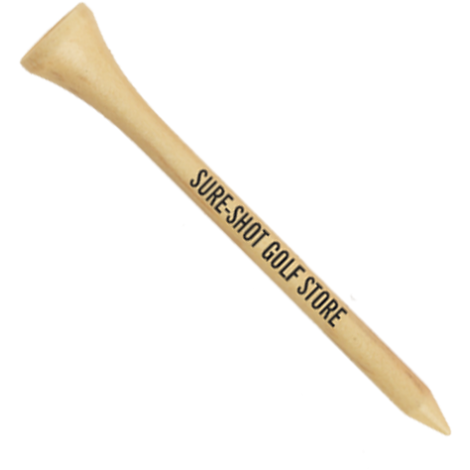 Wooden Golf Tee 70mm  Black and White London