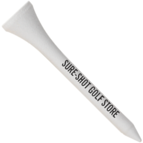 Wooden Golf Tee 54mm  Black and White London