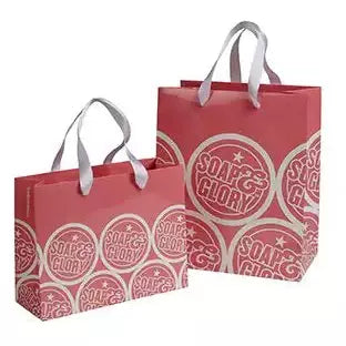 Bespoke Luxury Rope Handled Paper Gift Bags Paper Black and White London