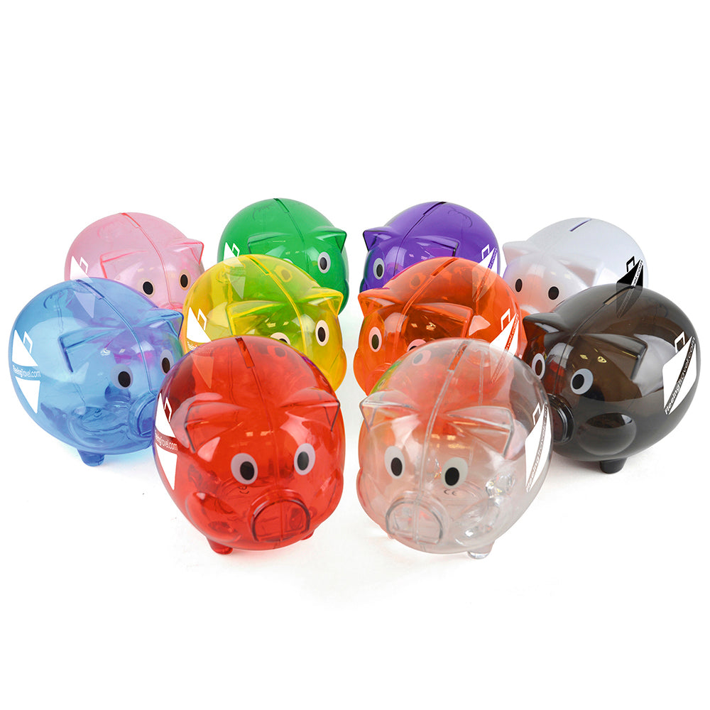 Piggy Plastic Piggy Bank Games Black and White London